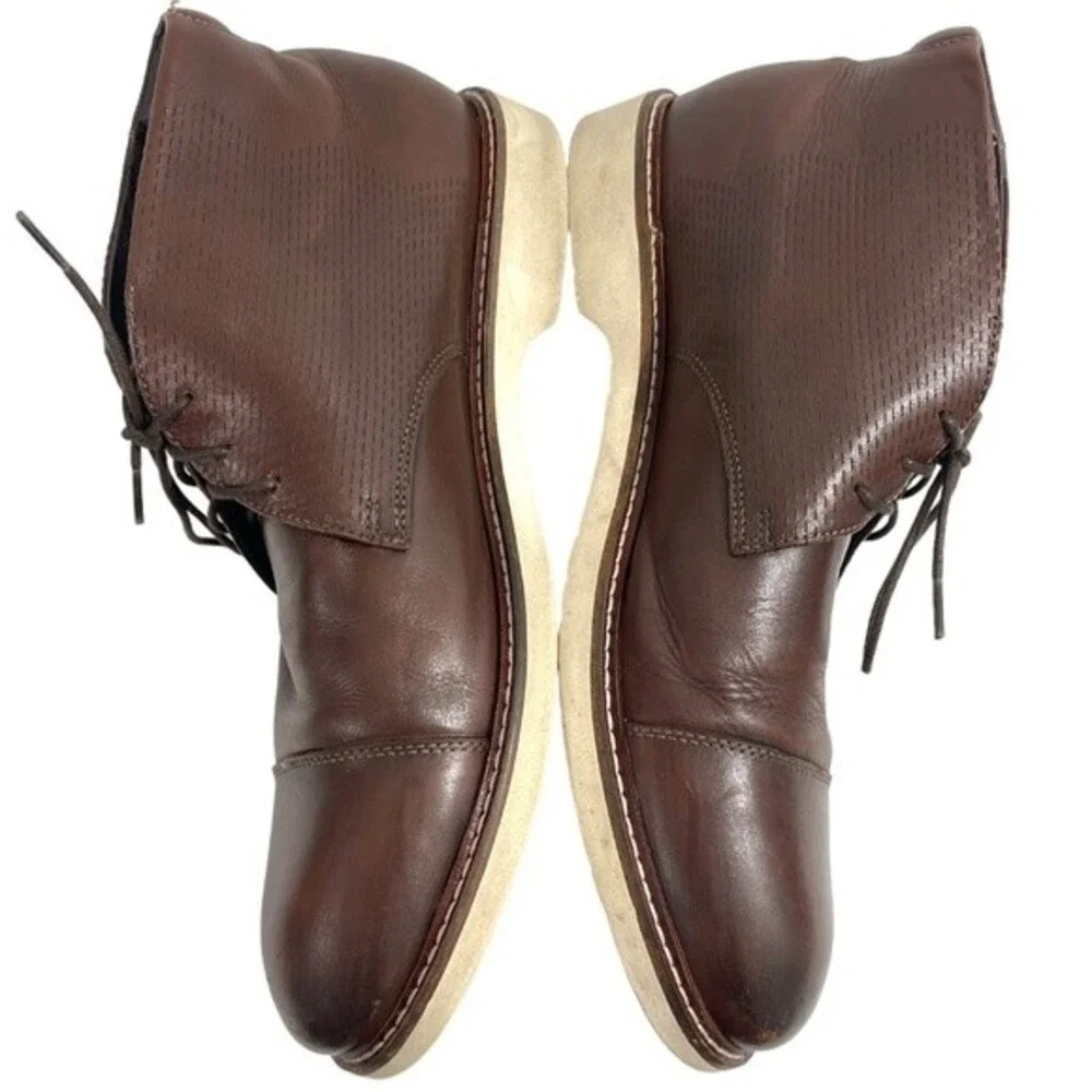 Johnston & Murphy Size‎ 10.5 Atwell Chukka Boots Men’s Calfskin Leather Shoes